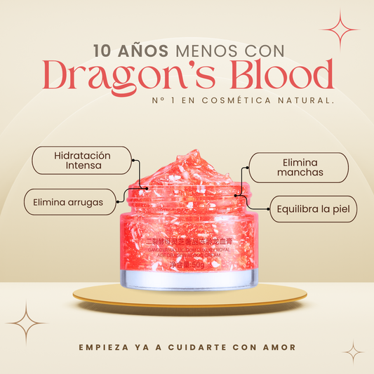 Crema facial rejuvenecedora ¡10 Años Menos! Dragon's Blood para una piel más joven y revitalizada